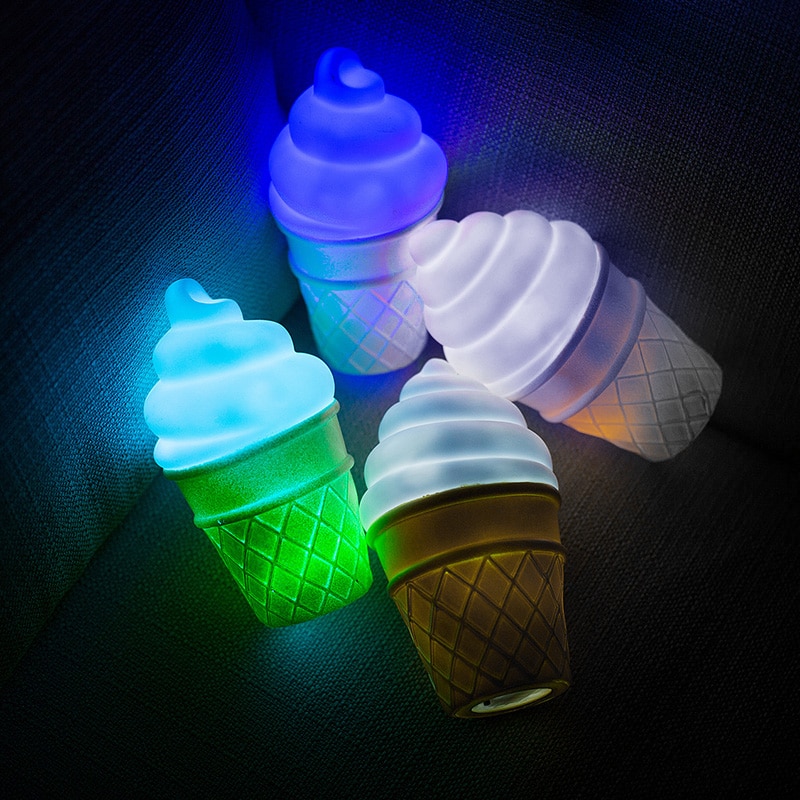 Decorative Lights Silicone Ice Cream Toy